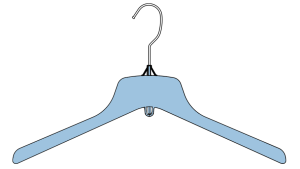 Flat Outerwear Hanger (5.25" hook)